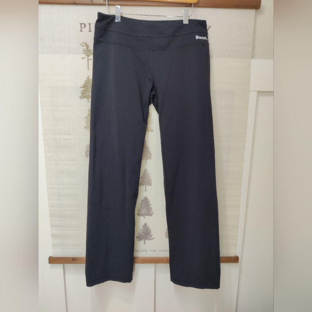 Bench Black High Rise Activewear Yoga Flare Pants - Size L